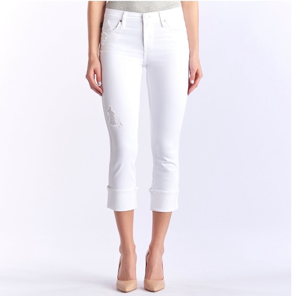 R&R Rock & Republic | Kendall Cuffed Capri White Denim Jean Mid-rise Women’s NWT